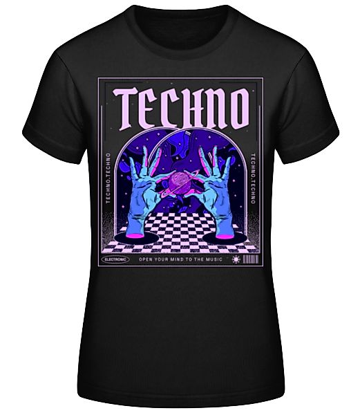 Techno Open Your Mind · Frauen Basic T-Shirt günstig online kaufen