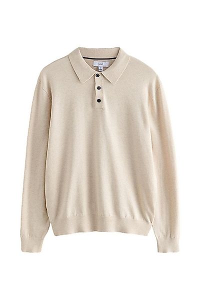 Next Langarm-Poloshirt Langärmeliges Strick-Poloshirt im Regular Fit (1-tlg günstig online kaufen