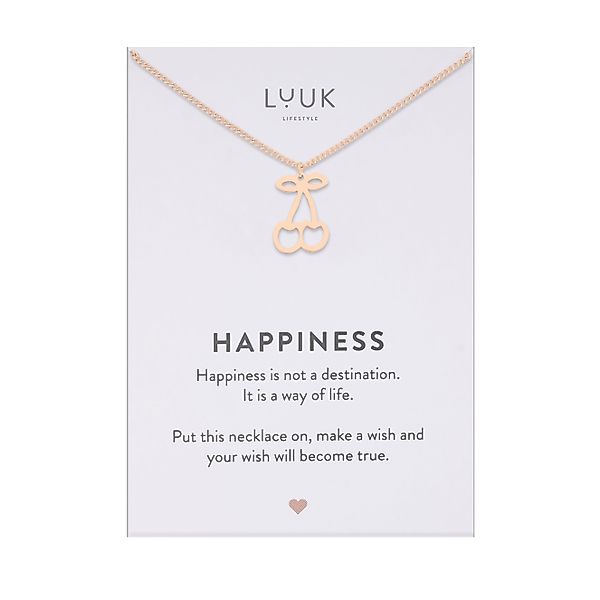 LUUK LIFESTYLE Kette mit Anhänger Kirsche, günstig online kaufen