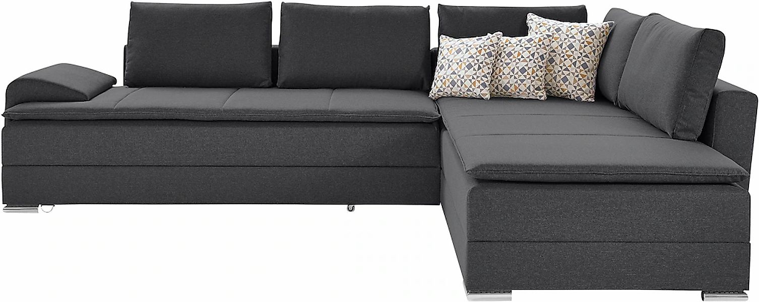 INOSIGN Ecksofa "Boxspringbett Night & Day L-Form mit Dauer-Schlaffunktion günstig online kaufen