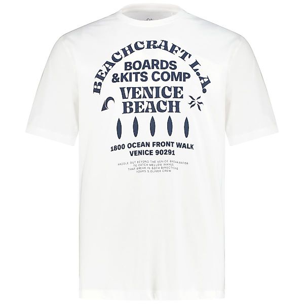 s.Oliver T-Shirt mit Print Farbe weiß Größe: 3XL günstig online kaufen