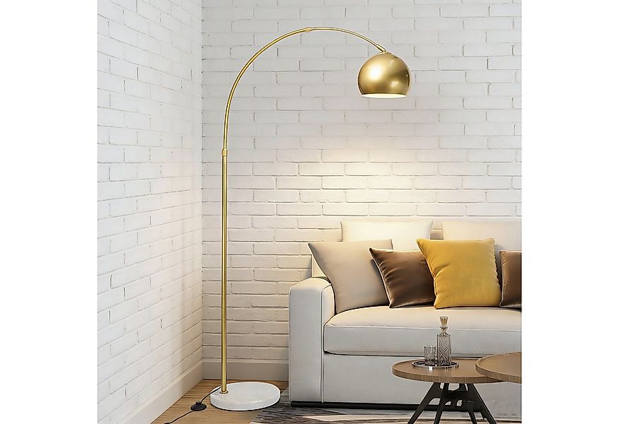 MUPOO Stehlampe Moderne Gold Arc Stehlampe aus Metall/dimmbare, mit Glühbir günstig online kaufen