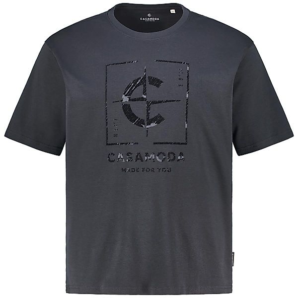 CASA MODA T-Shirt mit Label-Print Farbe dunkelblau Größe: 4XL günstig online kaufen