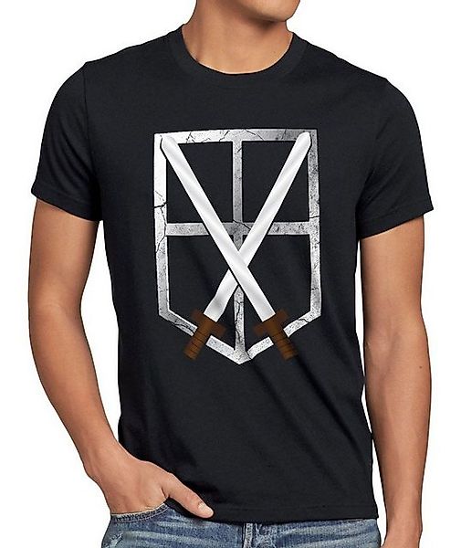 style3 T-Shirt Ausbildungstruppe Titan Emblem Riesen Attack on AoT Eren Wap günstig online kaufen