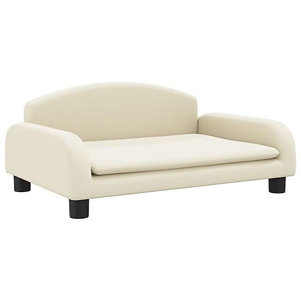 vidaXL Kindersofa Kindersofa Creme 70x45x30 cm Kunstleder Kindercouch Kinde günstig online kaufen