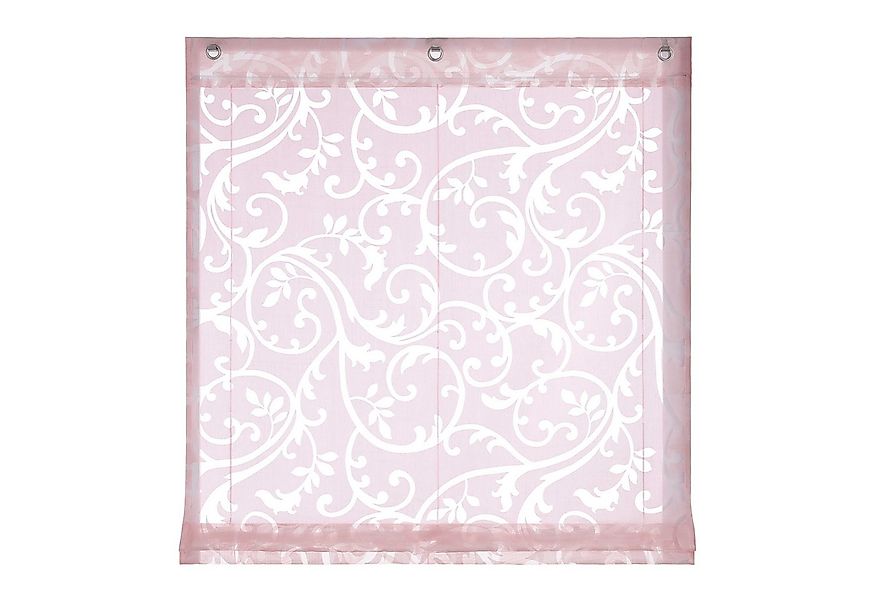 Joyswahl Raffrollo, mit Hakenaufhängung, Voile Ausbrenner, mit Reben günstig online kaufen