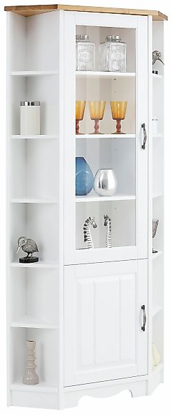 Home affaire Eckvitrine "Trinidad", Höhe 188 cm, FSC zertifiziertes Massivh günstig online kaufen