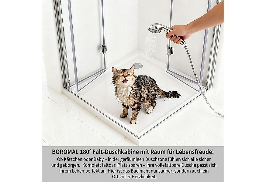 GOEZES Eckdusche Falttür 90x75 100x80 100x100 H:195cm Duschkabine Eckeinsti günstig online kaufen