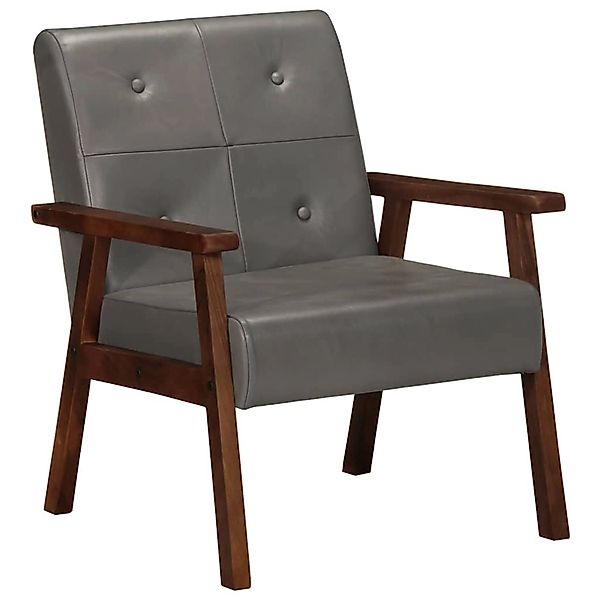 vidaXL Sessel Grau Echtleder 247643 günstig online kaufen