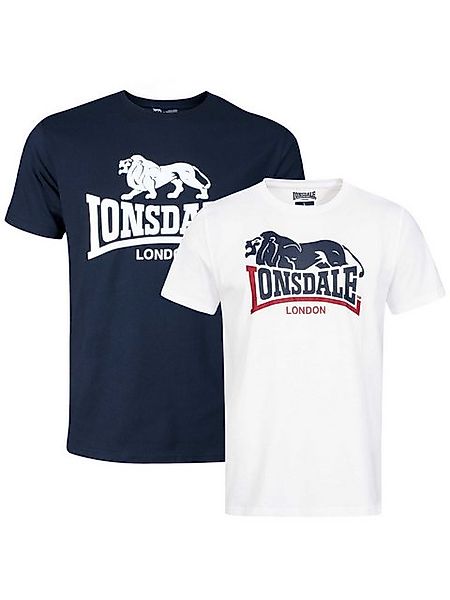 Lonsdale T-Shirt Lonsdale Herren T-Shirt Doppelpack Loscoe günstig online kaufen