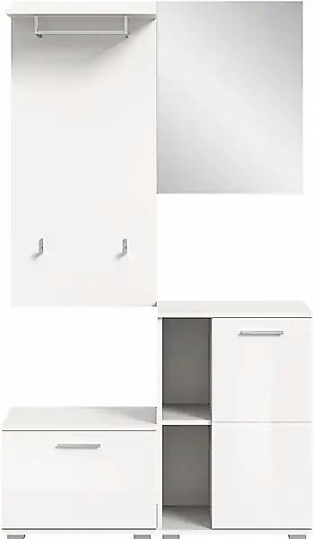 INOSIGN Garderoben-Set »Valge, Breite 110 cm, 4-teiliges Set, bestehend aus günstig online kaufen