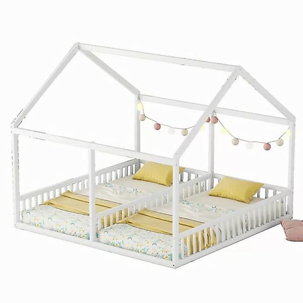 OKWISH Kinderbett 90 x 200 cm Funktionsbett Einzelbetten Holzbett (flache B günstig online kaufen