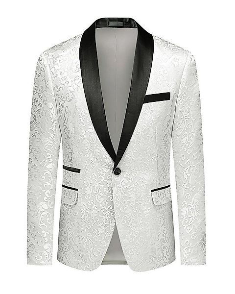 Allthemen Smokingsakko Herren Sakko Bunt Jacquard Glitzer Smokingjacke für günstig online kaufen