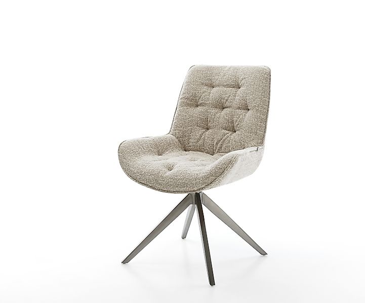 Drehstuhl Taimi-Flex Webstoff Soft Beige Kreuzgestell breit Graphit 360° dr günstig online kaufen