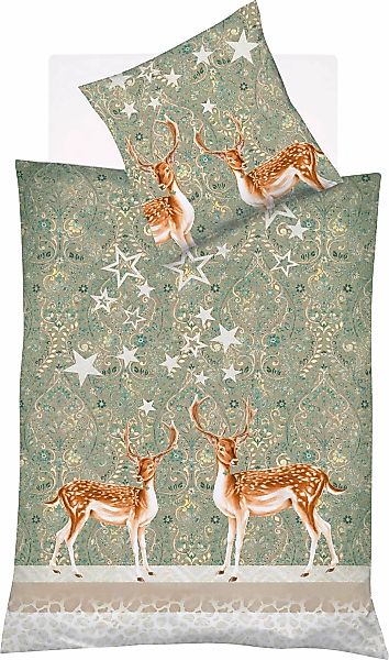 fleuresse Bettwäsche "Aspen 4114" 2 Stk. tlg. Feinbiber, Baumwolle, in Gr. günstig online kaufen