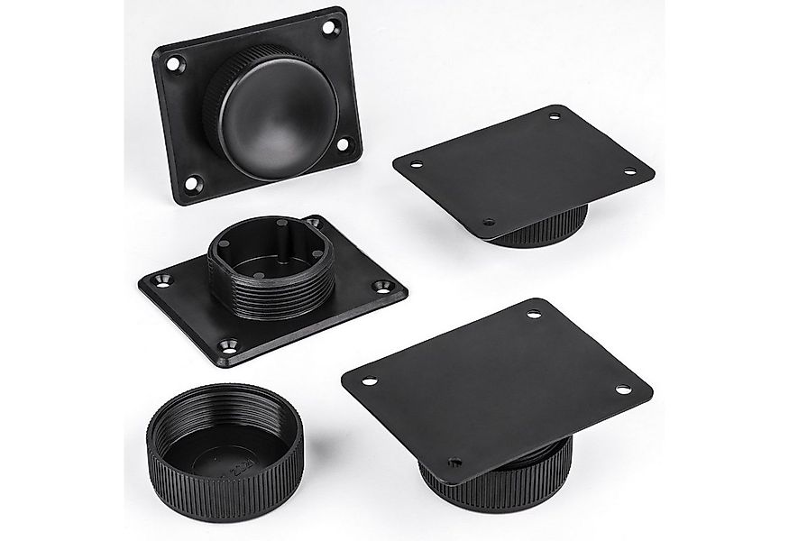 SO-TECH® Möbelfuß GOLF II schwarz rund - Durchmesser 50 mm - mit Bodengleit günstig online kaufen