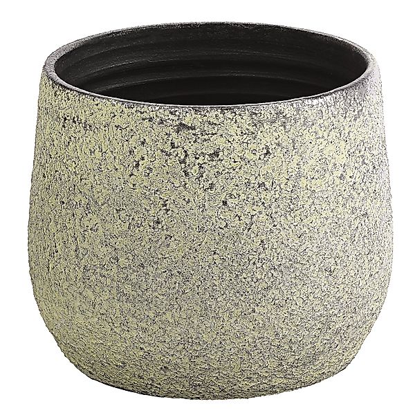 Dehner Übertopf Yves, strukturiert, Keramik, silber günstig online kaufen