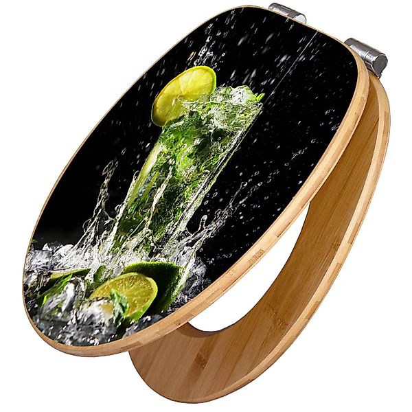 Banjado Design WC Sitz Bambus Holz Toilettendeckel Mit Absenkautomatik Klod günstig online kaufen