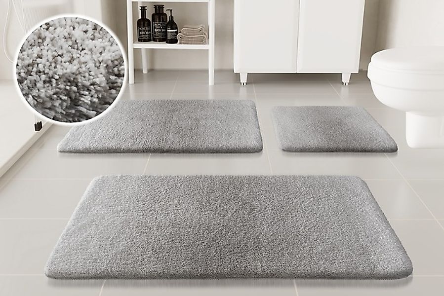 my home Badematte »Utta«, rutschhemmend beschichtet, schnell trocknend, Bad günstig online kaufen
