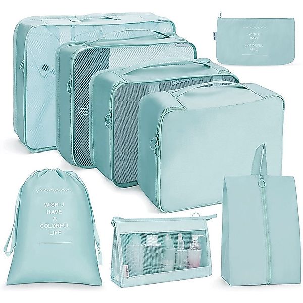 Coonoor Kofferorganizer 8 Teilige Packing Cubes Kleidertaschen Koffer Organ günstig online kaufen