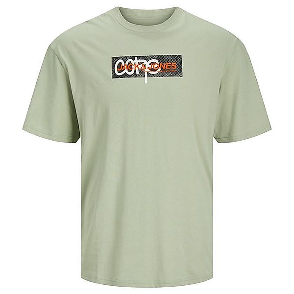 Jack & Jones Rundhalsshirt Jack&Jones XXL T-Shirt dunkelgrün Logoprint JJEL günstig online kaufen