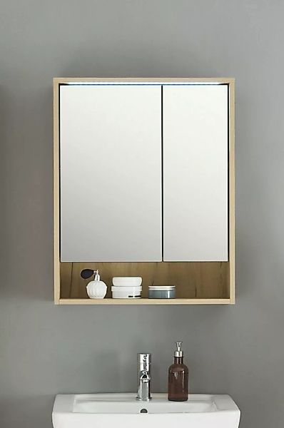 freiraum Badezimmerspiegelschrank Vassili 60 x 75 x 20 cm (B/H/T) günstig online kaufen