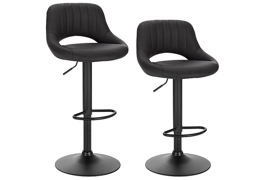 EUGAD Barhocker (2 St), aus Kunstleder und Stahl stufenlos höhenverstellbar günstig online kaufen