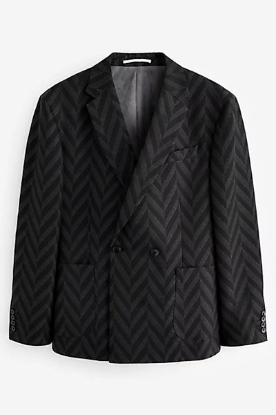 Next Baukastensakko "Edit" Relaxed-Fit-Anzug-Sakko mit Muster (1-tlg) günstig online kaufen