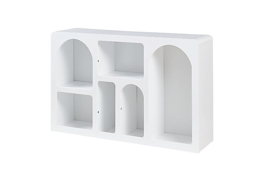 en.casa Sideboard, »Vågå« mit offenen Fächern 110x30x70 cm Weiß günstig online kaufen