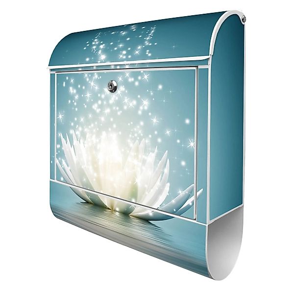 Banjado Design Briefkasten Weiß Pulverbeschichtet 39x47x14cm 2 Schlüssel Mi günstig online kaufen