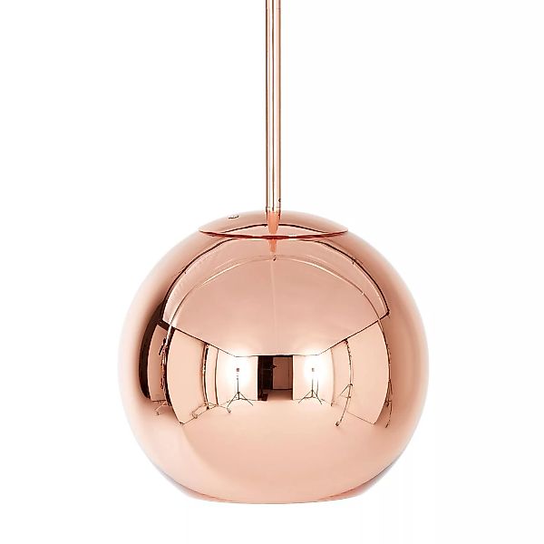 Tom Dixon - Copper Round LED Pendelleuchte Ø25cm - kupfer/glänzend/Ø 25cm günstig online kaufen