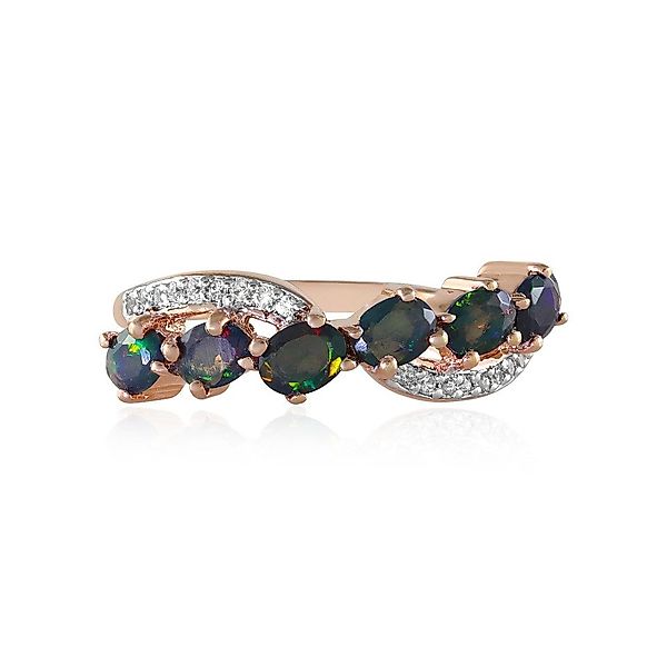 Cavill Silberring Mezezo Opal Rose-Gold Vergoldet günstig online kaufen
