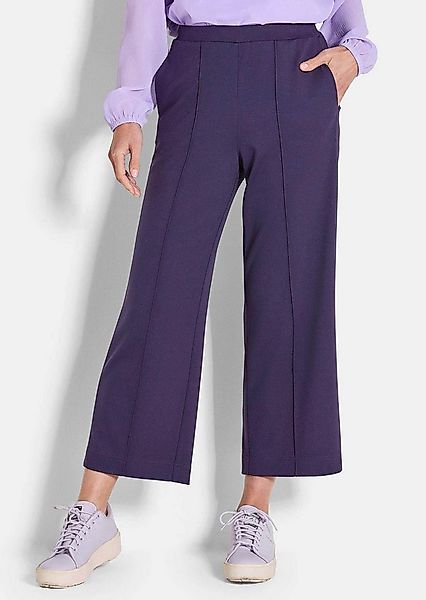 GOLDNER 7/8-Caprijeans Verkürzte Jersey-Hose VERA mit Biesen 7/8-Viskose-Cu günstig online kaufen