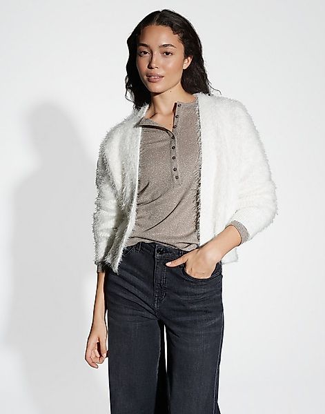 OPUS Cardigan DEDER Regular aus haarigem Effektgarn günstig online kaufen