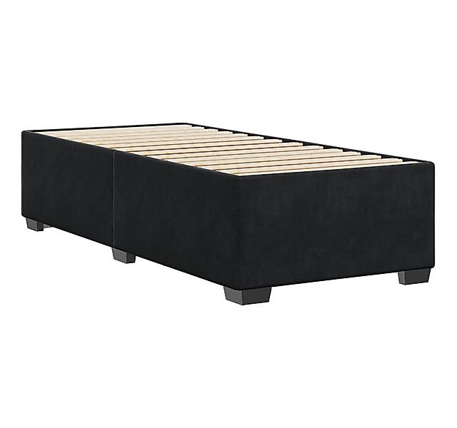 vidaXL Bett Bettgestell Schwarz 90x190 cm Samt günstig online kaufen