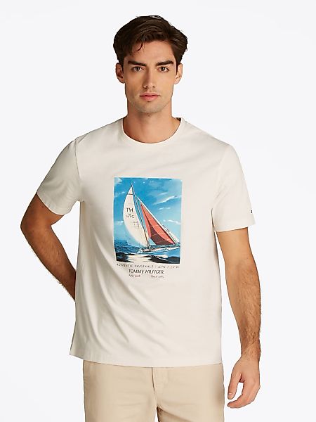 Tommy Hilfiger T-Shirt "HILFIGER COLOR PHOTO PRINT TEE" mit modischem Print günstig online kaufen