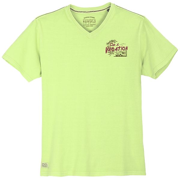 redfield V-Shirt Redfield Übergrößen T-Shirt V-Neck günstig online kaufen