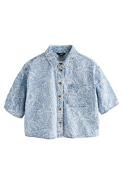 Next Jeanshemd Verkürztes Denim-Hemd aus 100 % günstig online kaufen