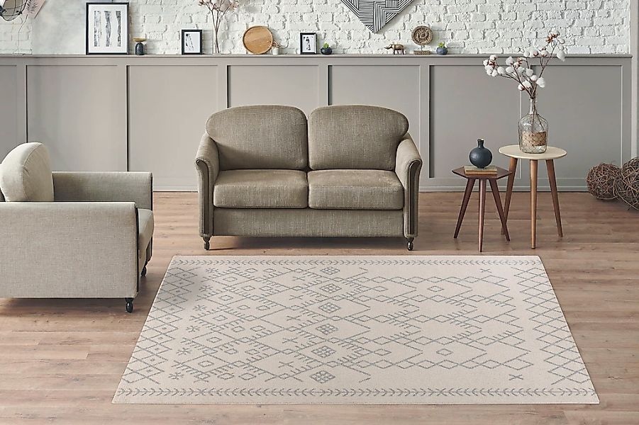 Kayoom Teppich »Gene 325«, rechteckig, 8 mm Höhe günstig online kaufen