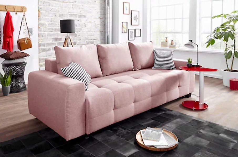 COLLECTION AB Schlafsofa "Bella", mit Bettfunktion und Bettkasten, inkl. lo günstig online kaufen