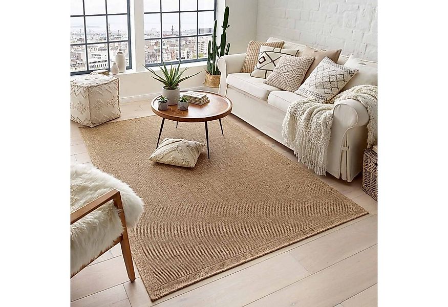 TaraCarpet Teppich Outdoor & Indoor Teppich wetterfest Borneo Sisal-Jute-Op günstig online kaufen