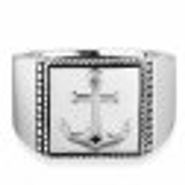 Ring 925/- Sterling Silber rhodiniert Anker günstig online kaufen