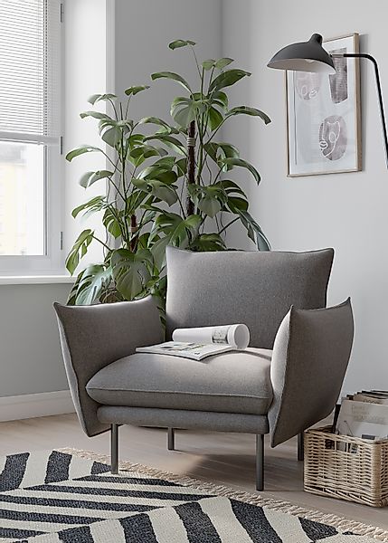 Home affaire Sessel »Stine Cocktailsessel« Besonderes Design durch Kissenop günstig online kaufen