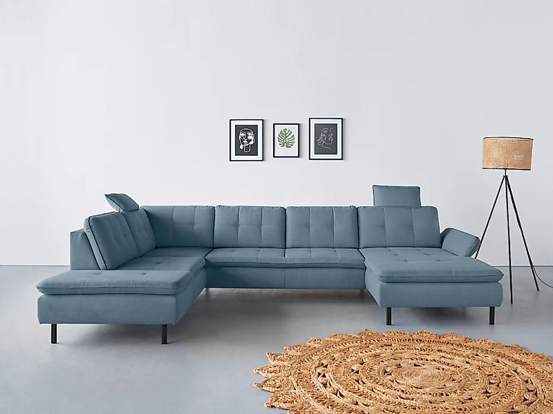 Home affaire "Birkholm U-Form" Armlehnverstellung, auch in Easy Clean Bezug günstig online kaufen