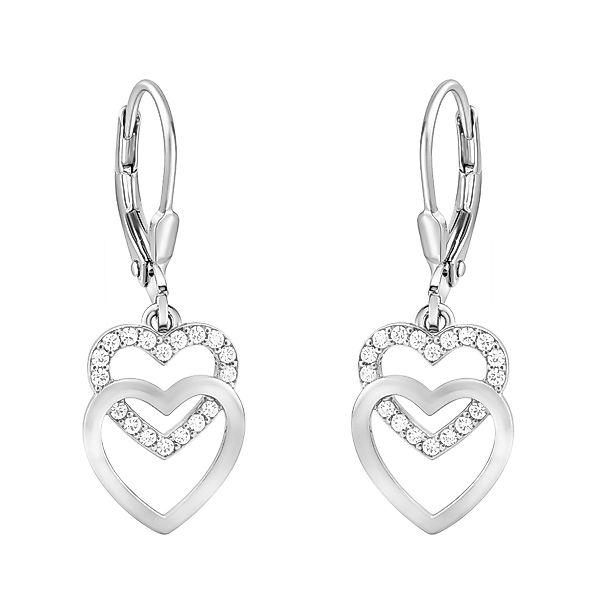 Sofia Milani Paar Ohrhänger Herz, 925 günstig online kaufen