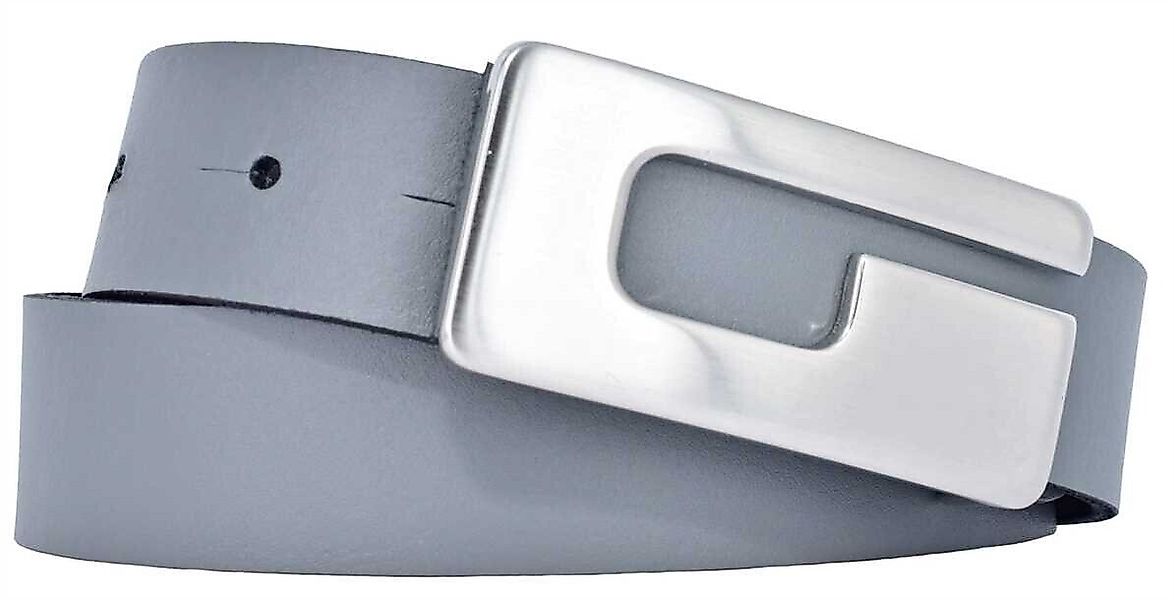 Bernd Götz 3cm Damen Softleder Koppelgürtel grau günstig online kaufen