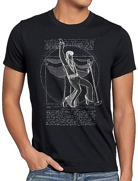 style3 T-Shirt Vitruvianischer King of Rock da vinci memphis elvis günstig online kaufen