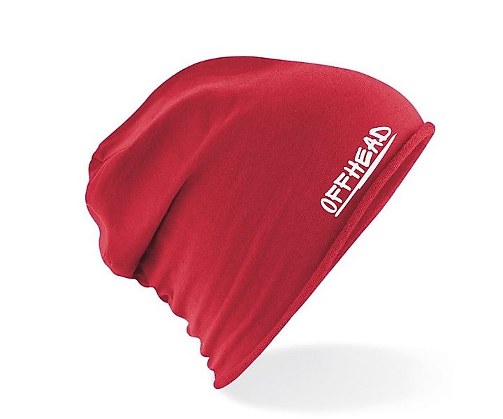 Offhead Jerseymütze Beanie Unisex Jersey Leichte Mütze Slouch Sport Logo günstig online kaufen