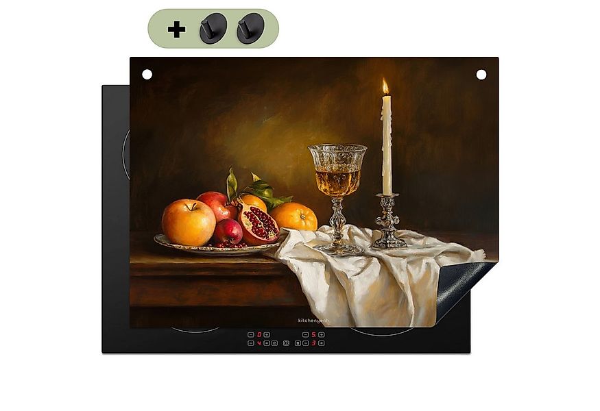 KitchenYeah Küchenrückwand Obst - Stilleben - Wein - Kerze, (1-tlg), Abdeck günstig online kaufen