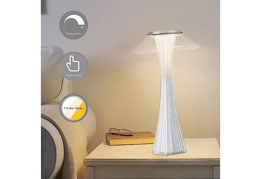 Nettlife LED Nachttischlampe Dimmbar Modern USB mit 3 Helligkeitsstufen Tis günstig online kaufen